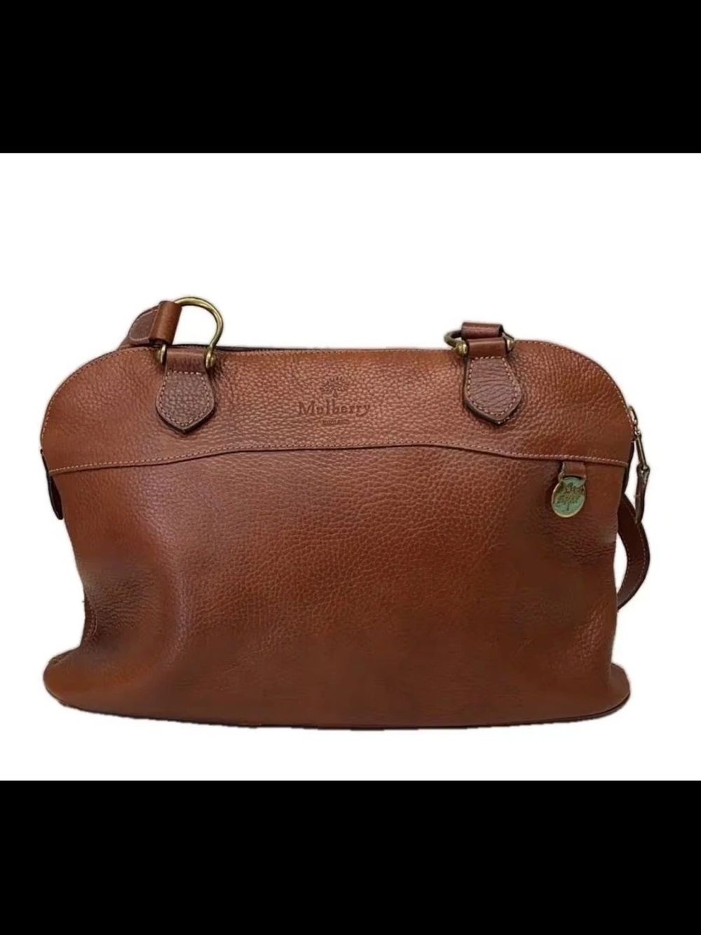 Mulberry Chestnut Pebbled Leather Shoulder Bag